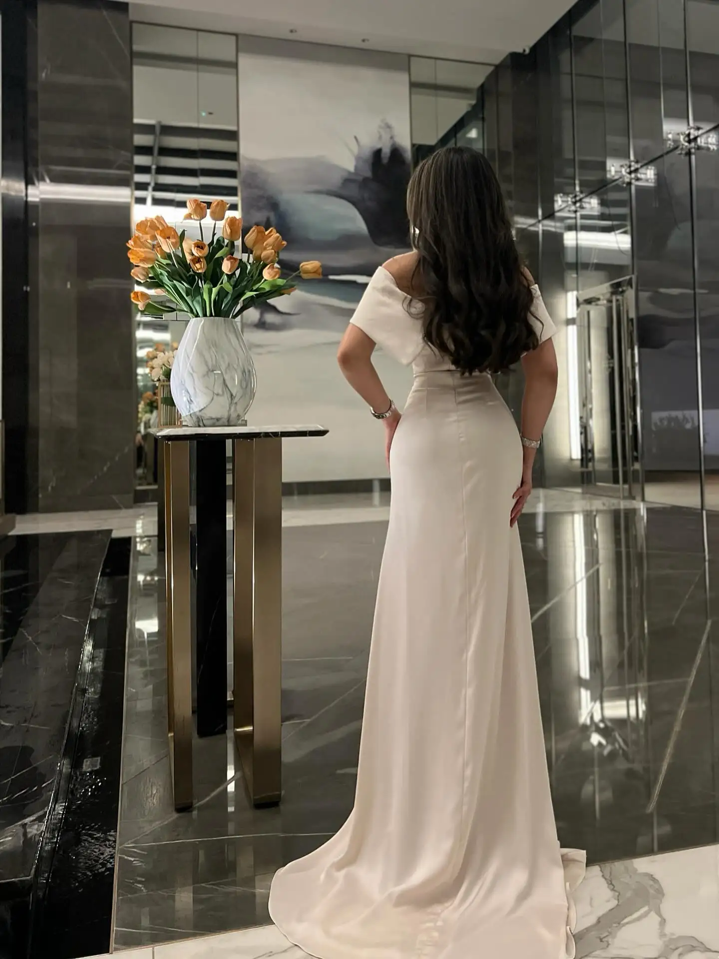 2025 выполненное на заказ прямое платье для выпускного вечера с открытыми плечами, классическое вечернее платье из джерси без рукавов, вечернее платье в форме сердца