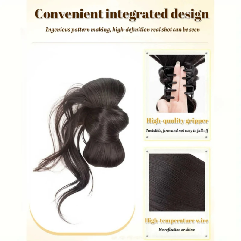 Synthetic Claw Clip Ponytail Hair Extensions