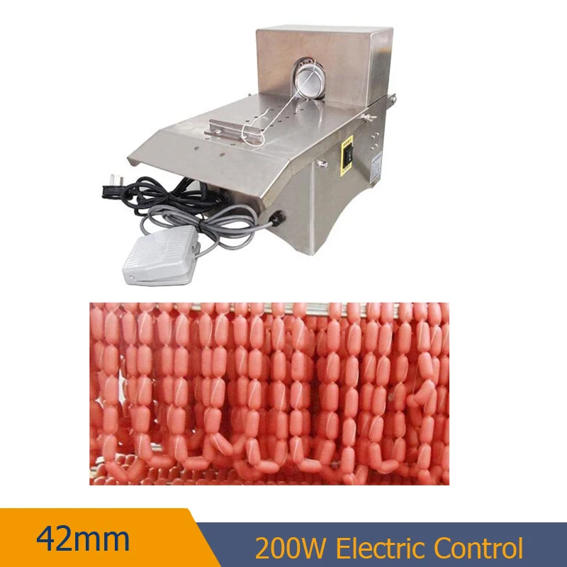 110V 220V With Pedal Control Auto Electric  Sausage Knotting Machine Sausage Tying machine Sausage Blinding Strapping Machine