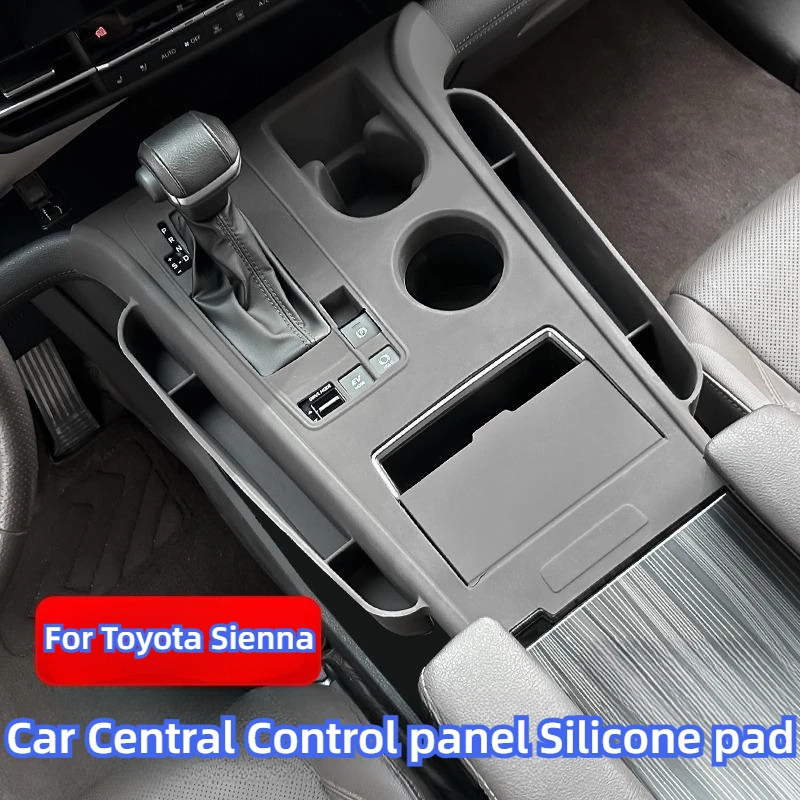 For Toyota Sienna Car Central Control panel Silicone pad gear button paste anti-scratch dust interior special protection