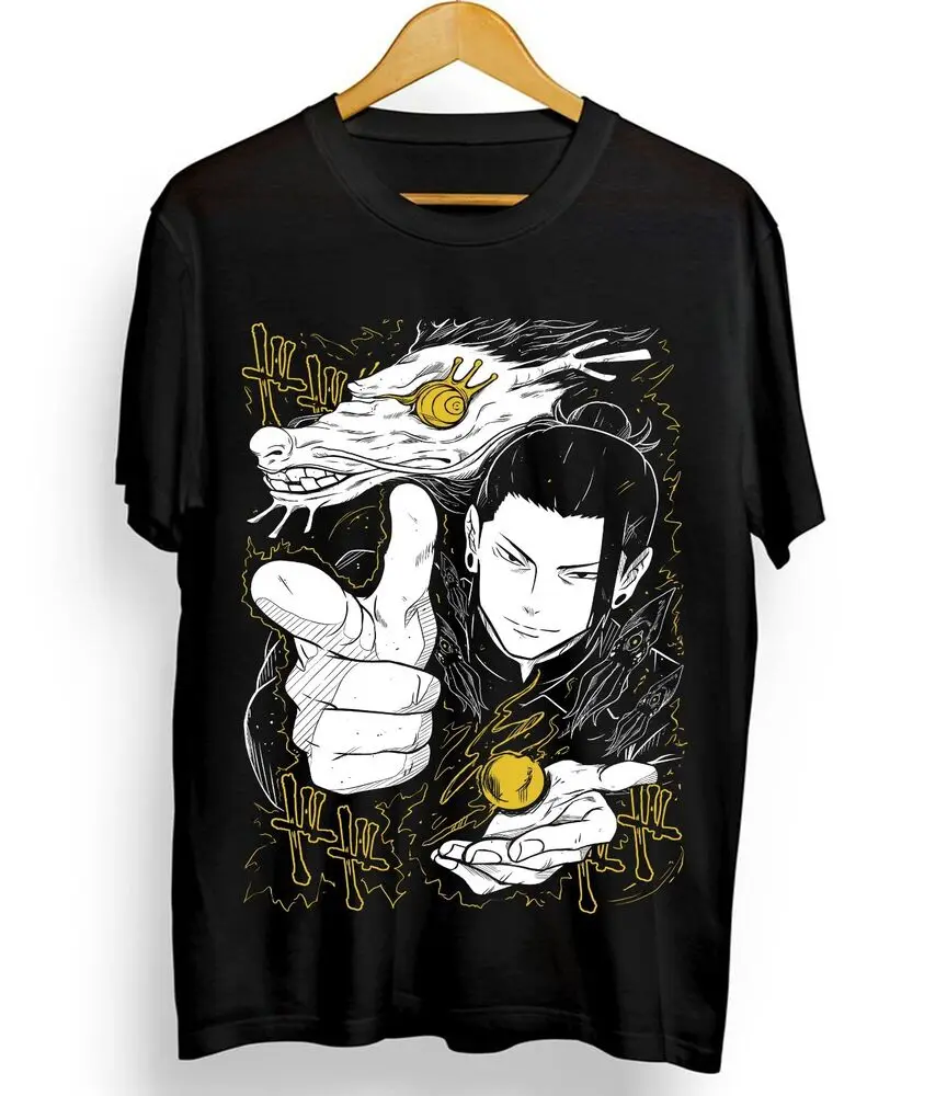 Suguru Geto T-shirt Jujutsu Kaisen Getou jjk Horror Anime Black Shirt All Size