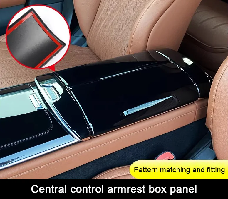 For Mercedes Benz S Class W223 S400L S450L S500L S480 S580 S680 2021-2026 Center Console Armrest Box Trim Cover Car Accessories