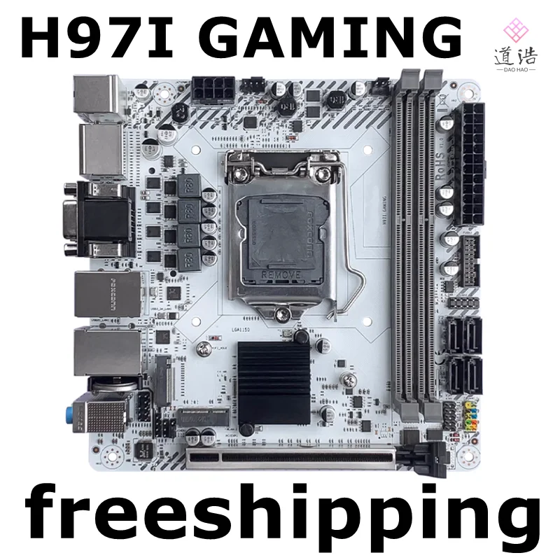 For JGINYUE H97I GAMING Mtherboard 16GB LGA 1150 DDR3 MINI-ITX H97 Mainboad 100% Tested Fully WorkMA