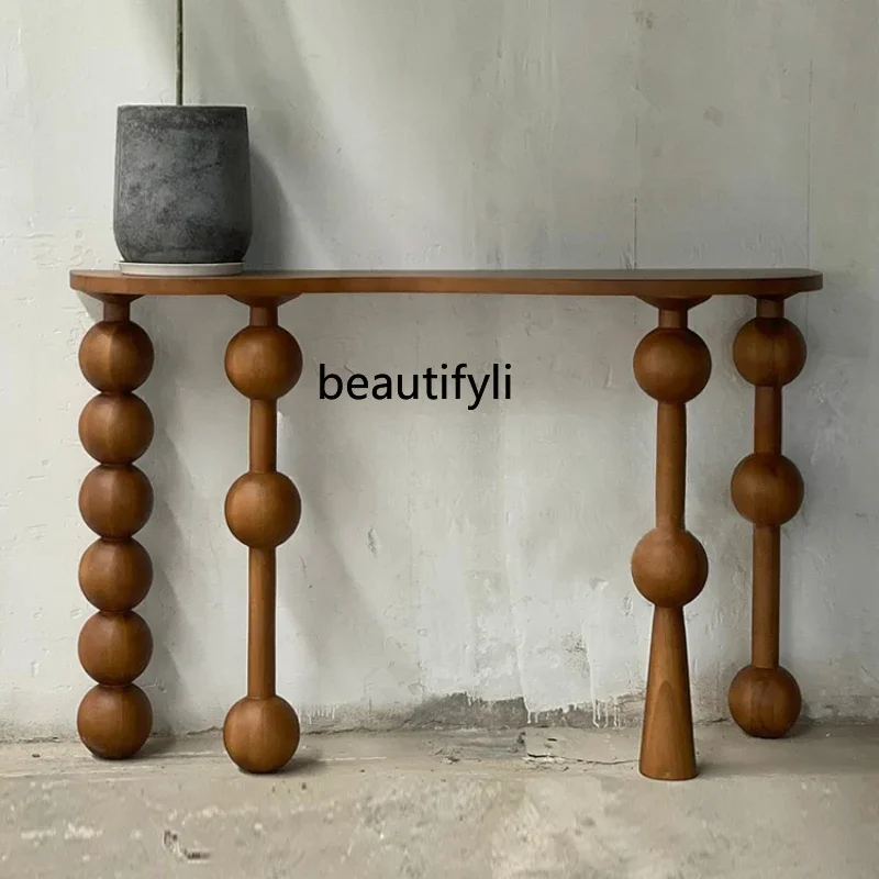 

A Console Tables Solid Wood a Long Narrow Table Middle Ancient Console Retro Solid Wood Aisle Solid Wood Console Tables