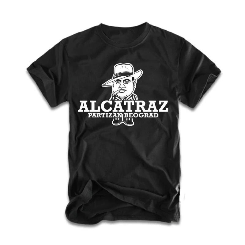 Men's Alcatraz Ultras Partizan Belgrade (Grobari) Graphic T-Shirt – Featuring a fan-inspired print design  graphic t shirts