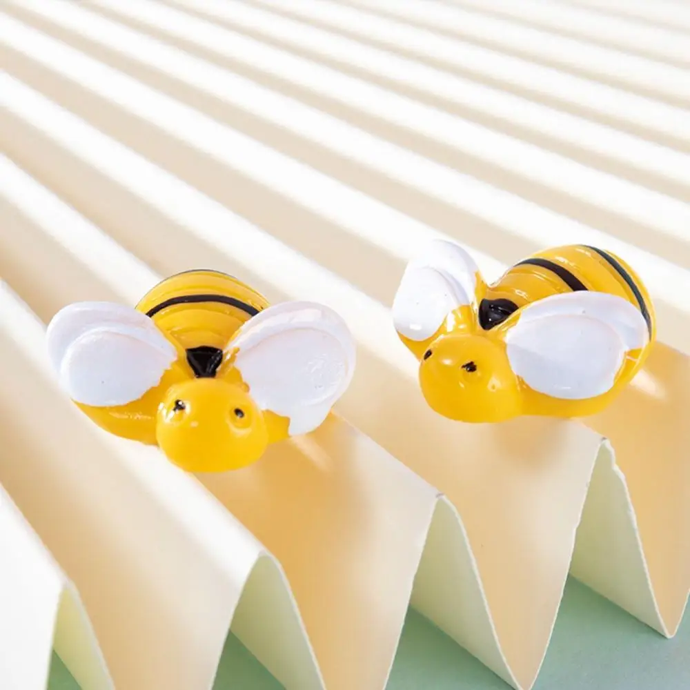 صنع المجوهرات DIY لطيف جميل الراتنج النحل كابوشون مصغرة الزينة المسطحة