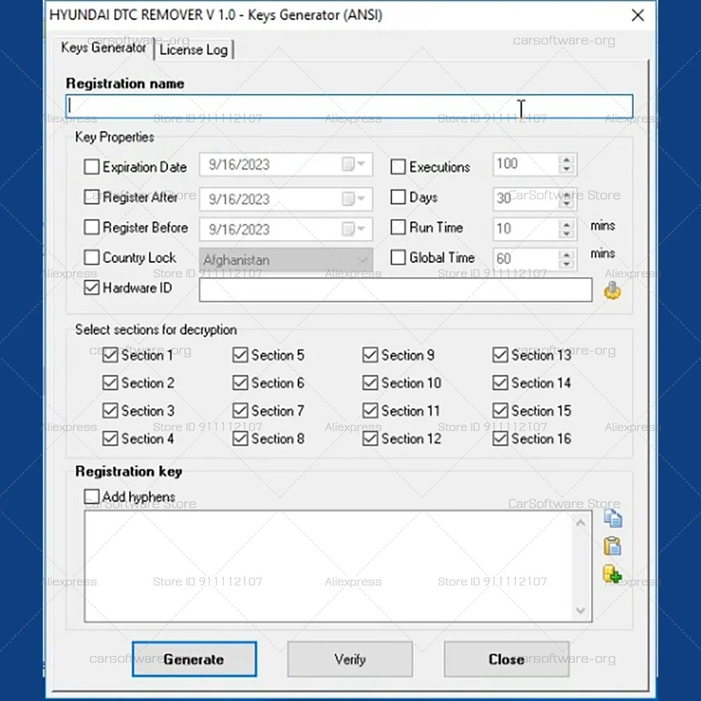 Picture 4: Car DTC OFF For Hyundaiii For Kiaaa Software with Keys Generator keygen SIM2K-2XX DTC Disabled Software Download link Windows 10