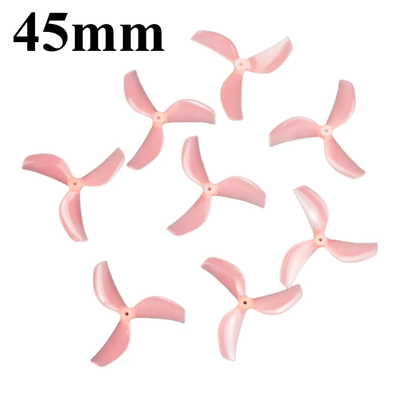 8 Stück/4 Paar Gemfan 45 mm 3-Blatt-PC-Propeller 1 mm 1,5 mm für RC FPV Racing Freestyle 1,8 Zoll Cinewhoop Zahnstocher Drohnen Mini