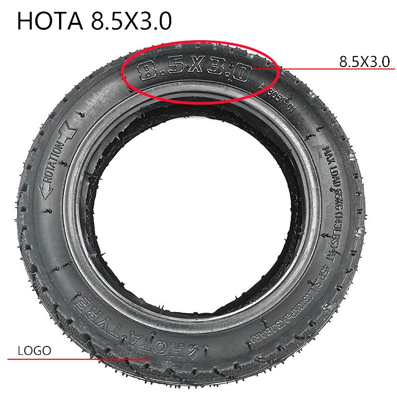 

8.5x3.0 Outer Tire for Electric Scooter VSETT 9 Zero PRO .5 Inch Mobility Cover Tyre Accessory