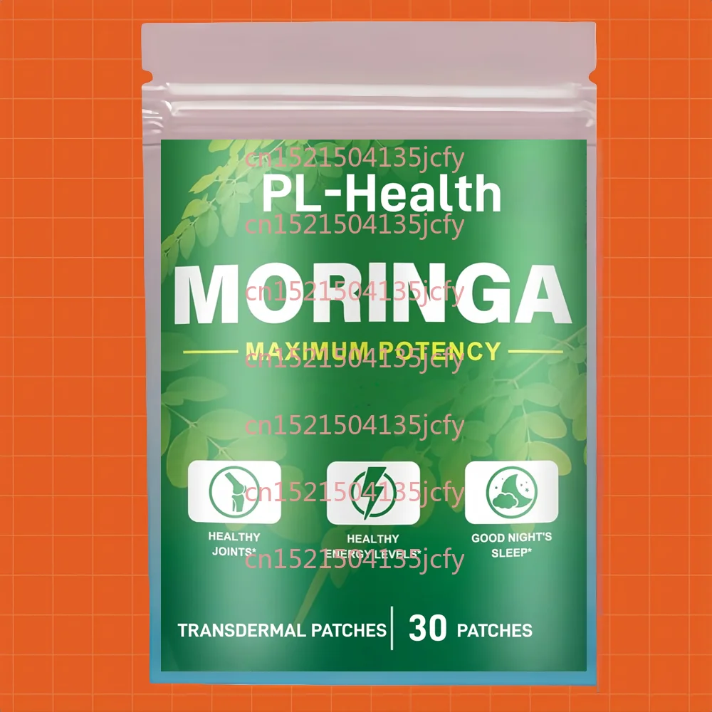 

30 Patches Moringa Transdermal Patches - Supports Energy, Skin & Gut Health, Immune System