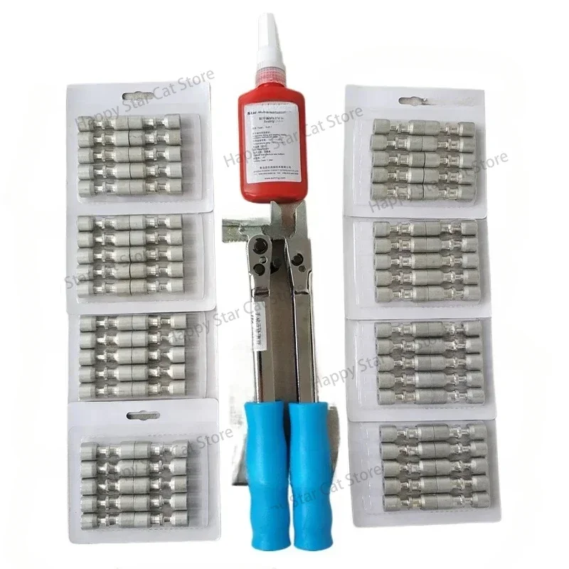 

Refrigerator Repair Welding-Free Tool Set Composite Ring Sealing Liquid Frk Press Plier with 50 PCs 80 Pcs Lock Ring