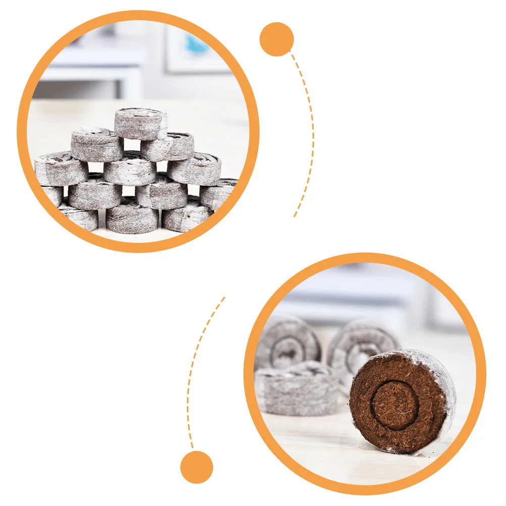 30 قطعة الحضانة الخث كتلة التربة المغذيات مضغوطة لزراعة الخضروات ميكروغرين نباتات المنزل الزهور #2