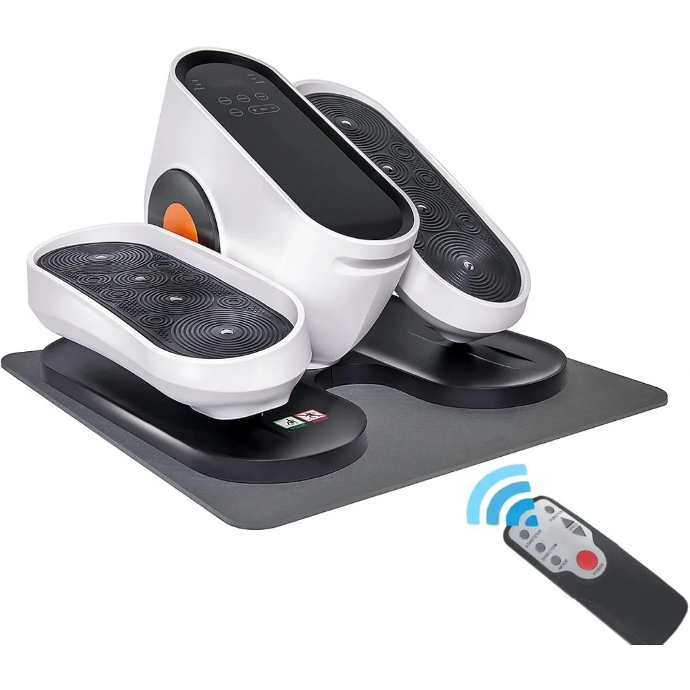 

Under Desk Elliptical Exercise Machines, Quiet Electric Seated Ellipse,Compact Portable Foot Pedal Training with Remote Control