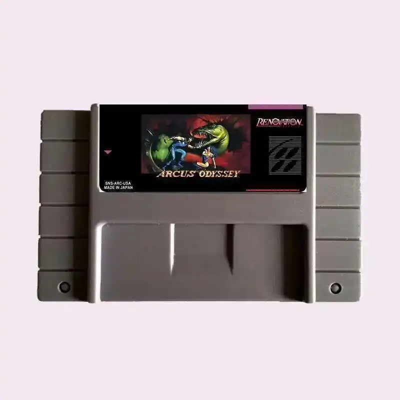 Новое поступление, высококачественная 16-битная игровая карта Arcus Odyssey NTSC Big Grey для версии США, игрового плеера