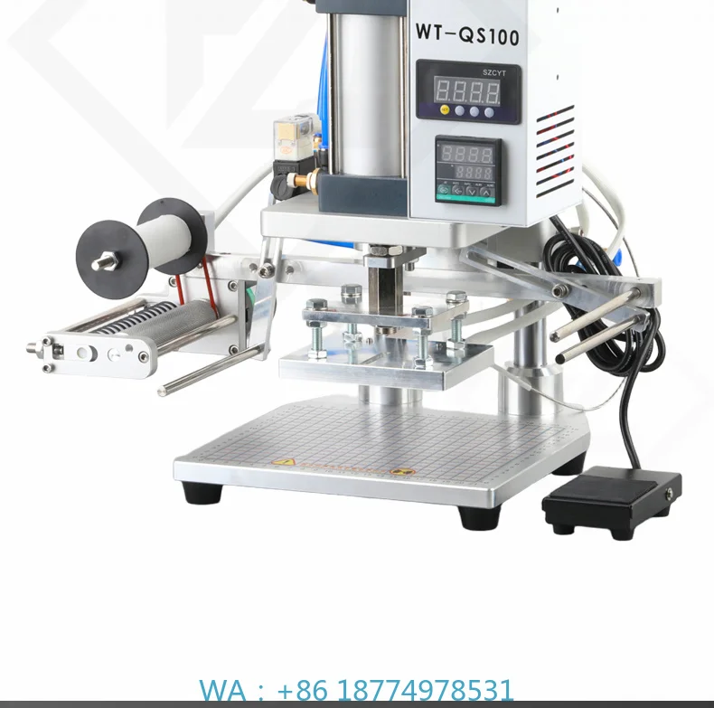 Compact Pneumatic Hot Foil Stamping Solution Letters & Logo Embossing Surface Marking Application