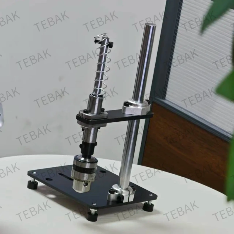 Small Desktop Manual Tapping Machine Adjustable Vertical Tapper T Handle Tap Holder Wrench B12 1.5 10MM Chuck