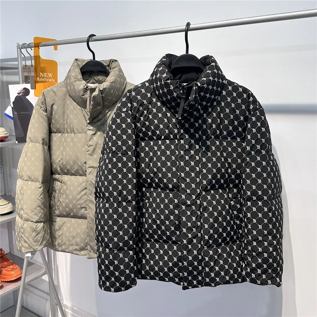 

Утепленная мужская зимняя куртка B-Brand: модная, с принтом, повседневная, водонепроницаемая, для активного отдыха, укороченная