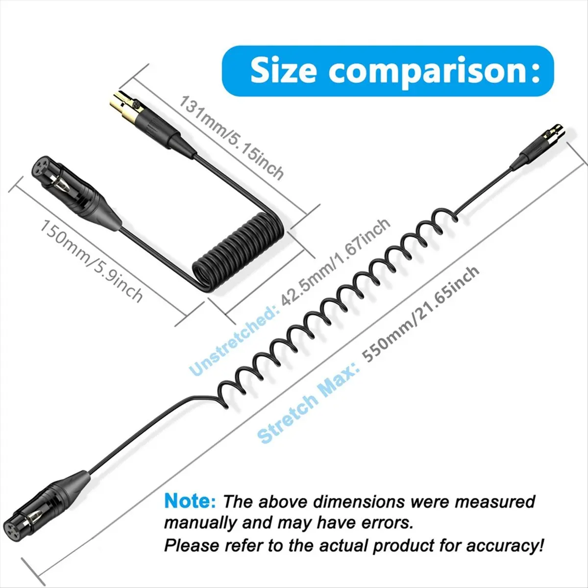(A23G) XLR 3Pin Female to Mini XLR 4Pin Female Amplifier Audio Mixer Mini Microphone Camera Audio Cable