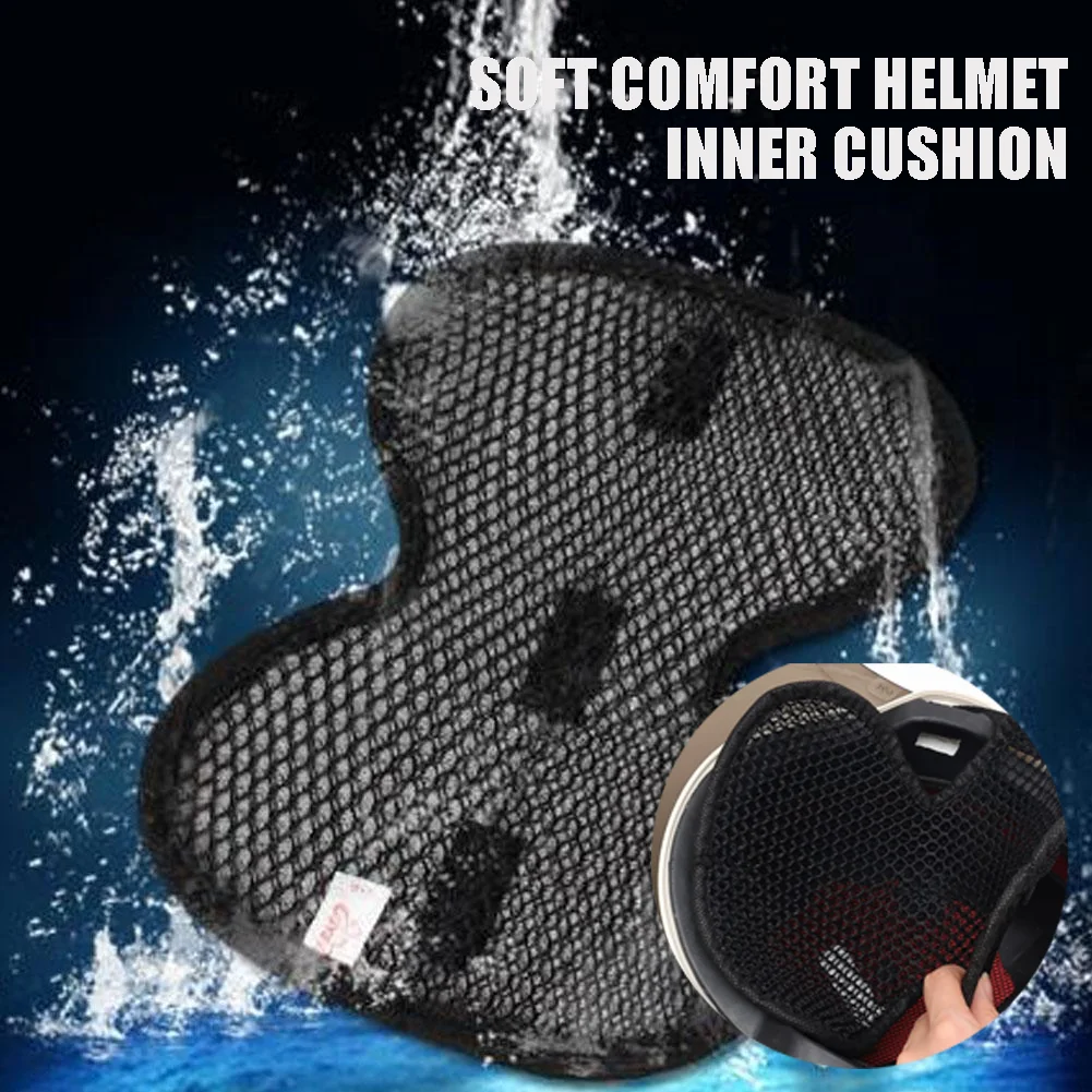 Breathable Mesh Helmet Inner Cushion Heat Insulation Sweat Absorbing Soft Wear Resistant Comfort Liner Pad Portable Accessory
