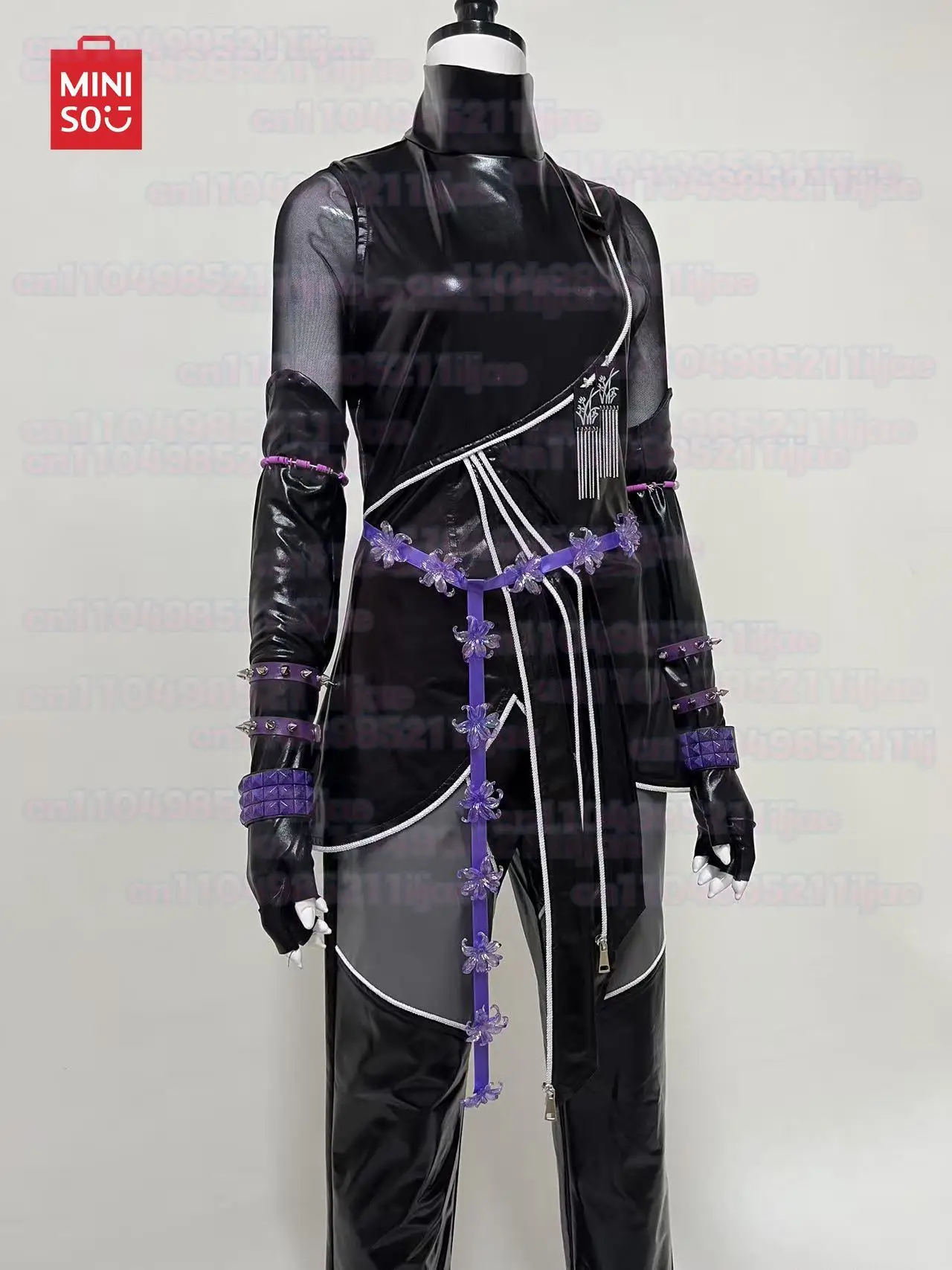 ชุดคอสเพลย์ MINISO สีดำใหม่สำหรับเด็ก ชุดมิรา โซอี้ รูมิ คอสเพลย์ Kpop【S-3XL】DokiDoki-R ชุดรูมิสำหรับฮาโลวีน ชุดรบ Huntrix ไซส์พลัส