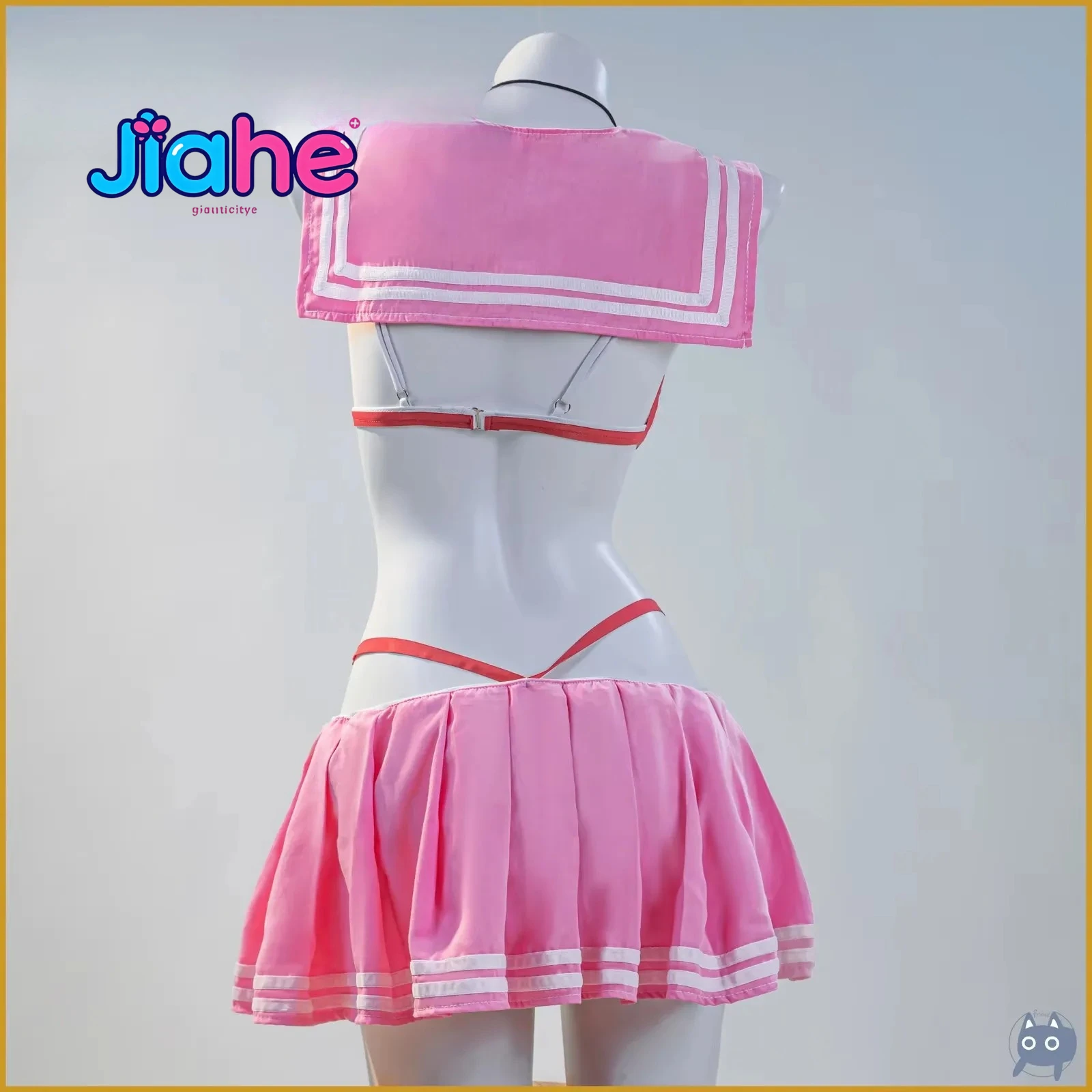 Neon Swimsuit Anime Game N i k k e Cosplay Costume Bluewater Woman Halloween party beach sexy JK uniform dress top Neon set - view 3