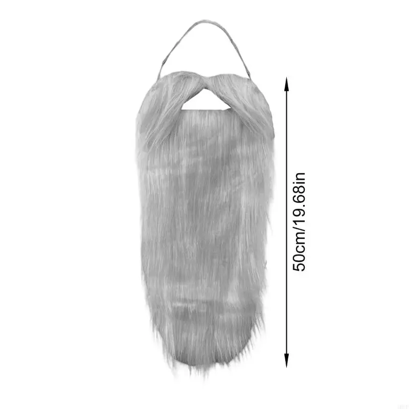 4 Farben 50 realistische Kunstpelze langer Schnurrbart Erwachsene Teenager Kinder gefälschter Bart Halloween Weihnachten