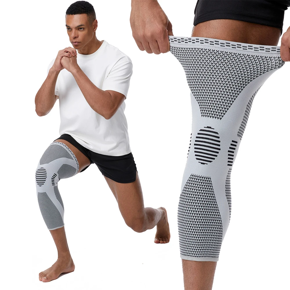 1pc Long Compression Leg Sleeves Full Leg Sleeves Full Compression Knee Sleeves Knee Braces Knee Support for Men Women Arthritis