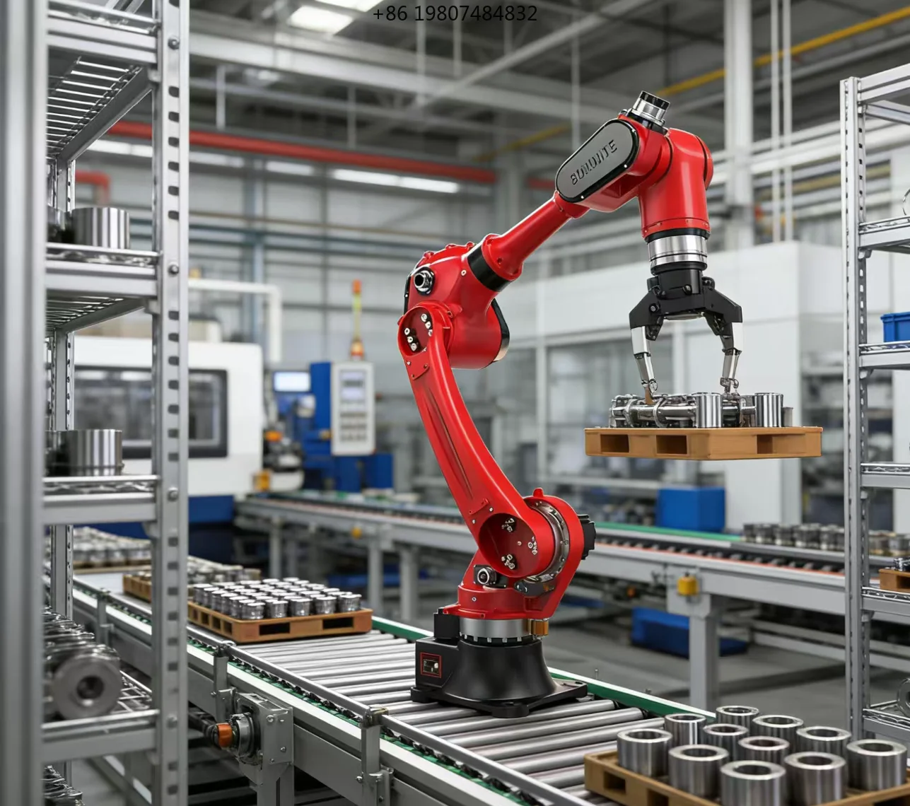 Low Cost 6 Axis 5 Kg Payload Small Robot Arm, for Cnc Milling Machine Loading Industrial Use