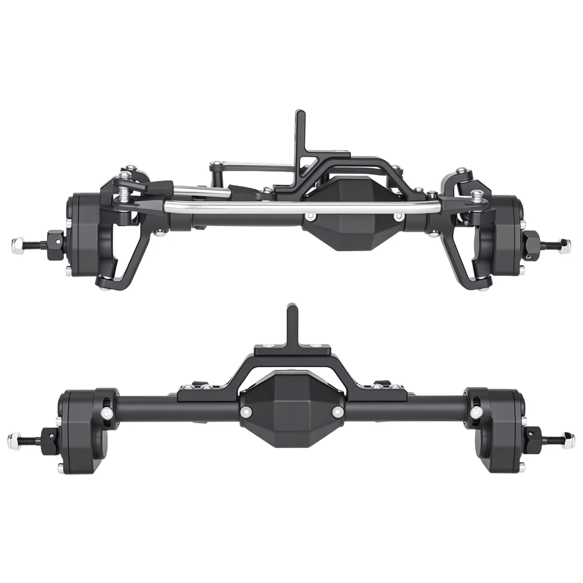 Aluminum Front Rear Portal Axle Complete Set for 1/10 RC Crawler Car UTB Capra LCG Chassis Comp Builds Rigs Upgrade part