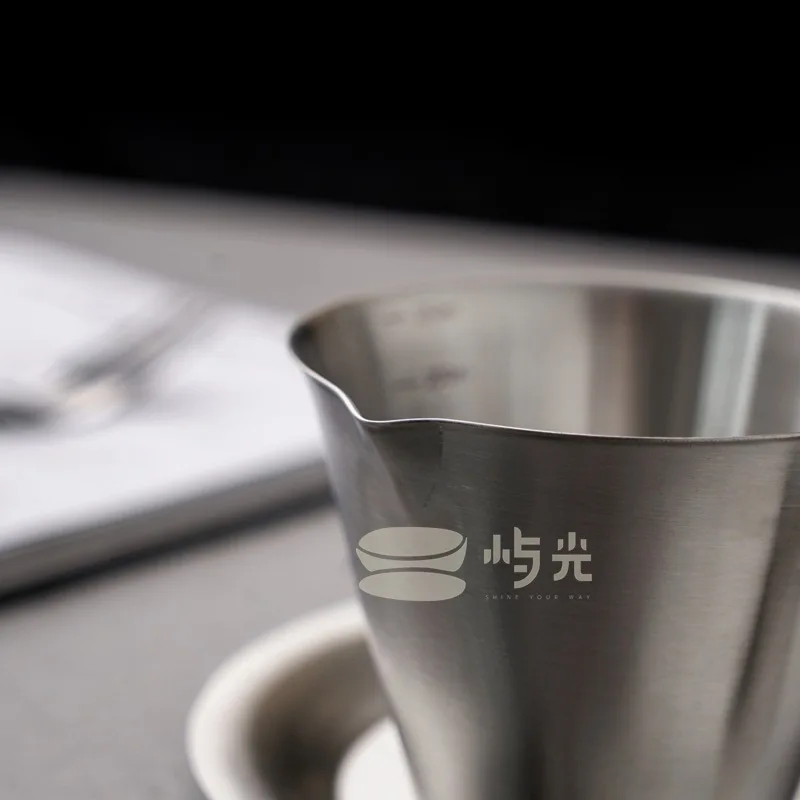 CX Stainless Steel Cafe Measuring Cup Espresso Extract Cup