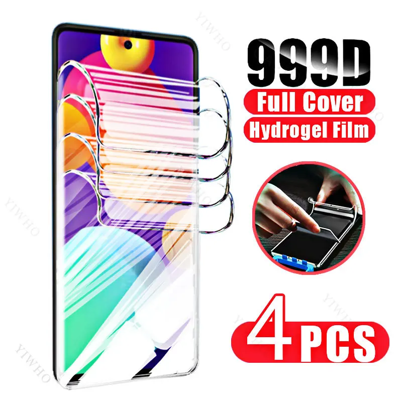 4Pcs Front Back Hydrogel Film for Samsung Galaxy M62 SM-M625F 6.7