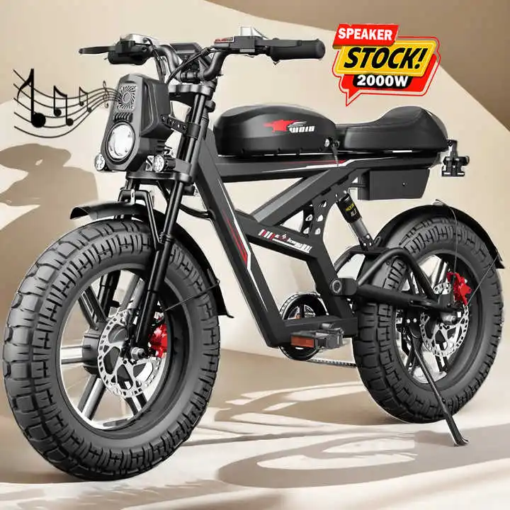 

Горячая Распродажа, оптовая продажа, электронный велосипед с толстыми шинами OEM ODM 48V 25AH 2000W Мощный двигатель для бездорожья Электрические городские велосипеды Электрический велосипед для взрослых