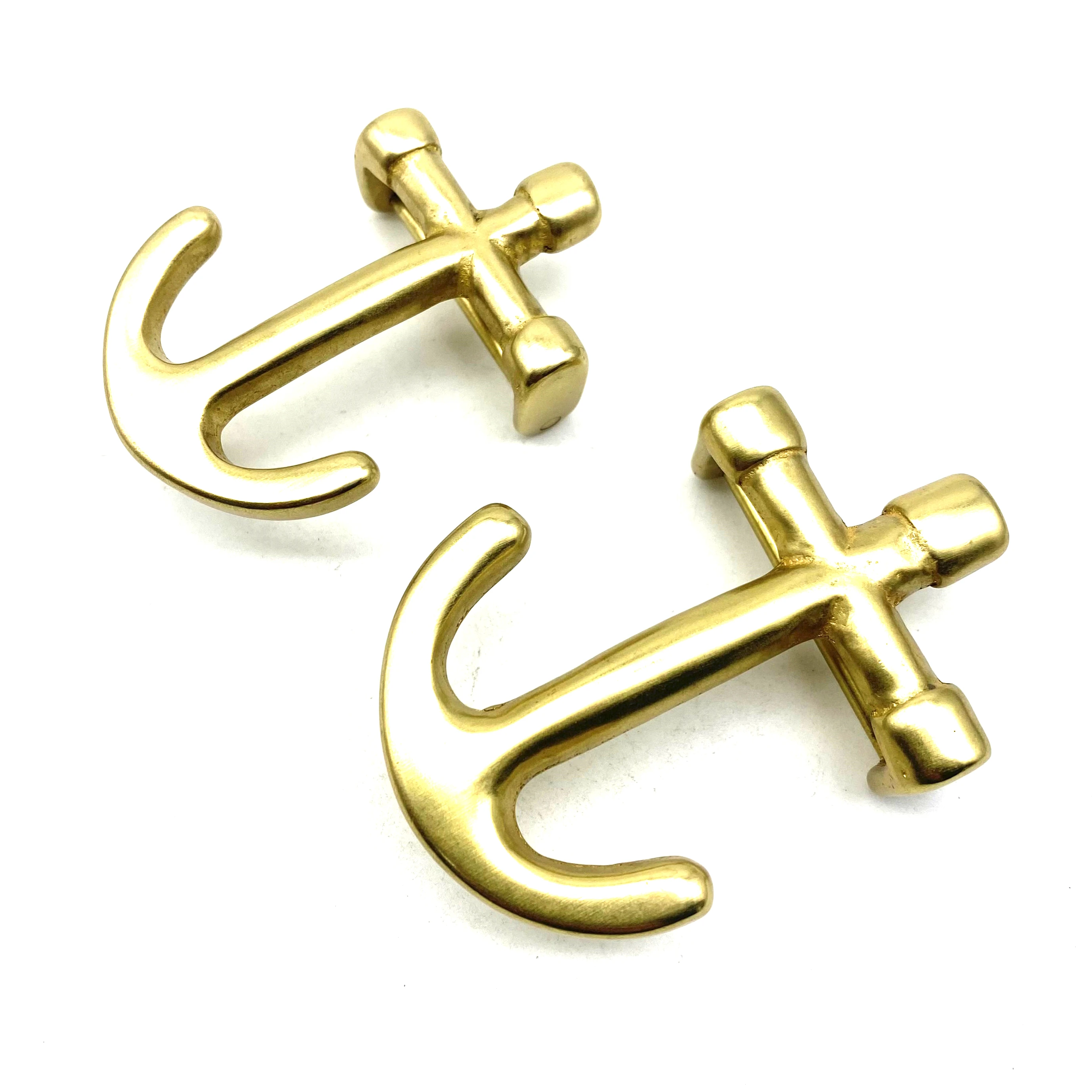 Brass Anchor Buckle Leather Belt Fastener Hook 35/40mm