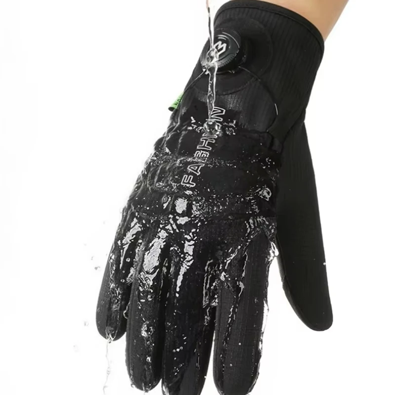 OFFBONDAG Winter Warm Gloves Men Women Extended Thickened Windproof Waterproof Sports Touchscreen MTB Skiing Cycling Gloves