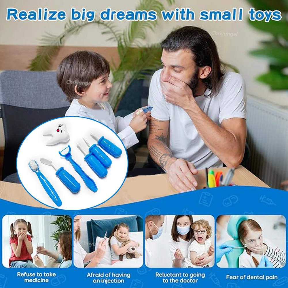 Doctor Toys for Kids 53/31PCS Doctor Pretend Play Set Children Medical Dentist Tools Stethoscope Educational Toy Boy Girl Gift