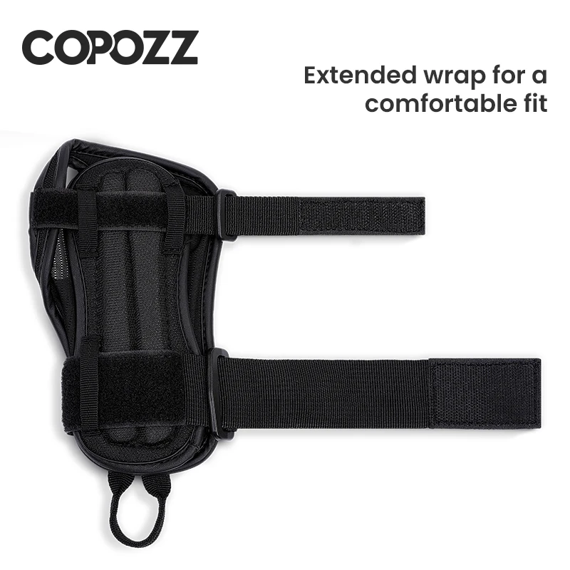 Copozz 1 par de suporte de pulso para patinação, academia, esqui, guarda de pulso, patinação, mão, snowboard, protetor de mão, homens, mulheres, crianças