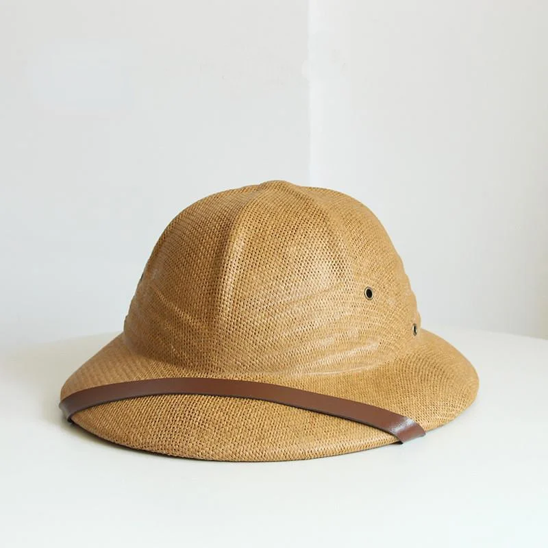 Sombrero del Ejército de la guerra de Vietnam para hombre y mujer, sombrero de paja de explorador británico, sombreros de Sol de pescador, gorra de