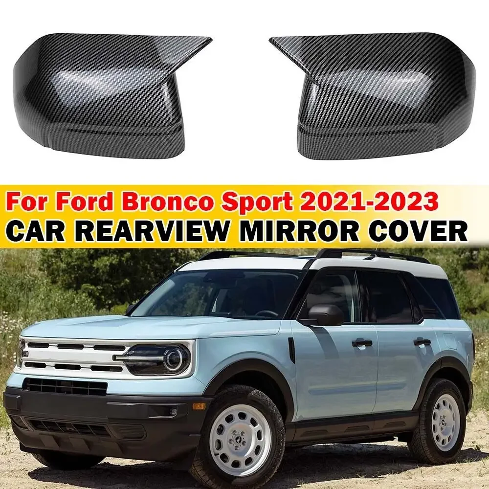 

For Ford Bronco Sport 2021 2022 2023 Maverick 2022+ Car Sticker Rearview Side Mirror Cover Wing Cap Exterior Door Case Trim
