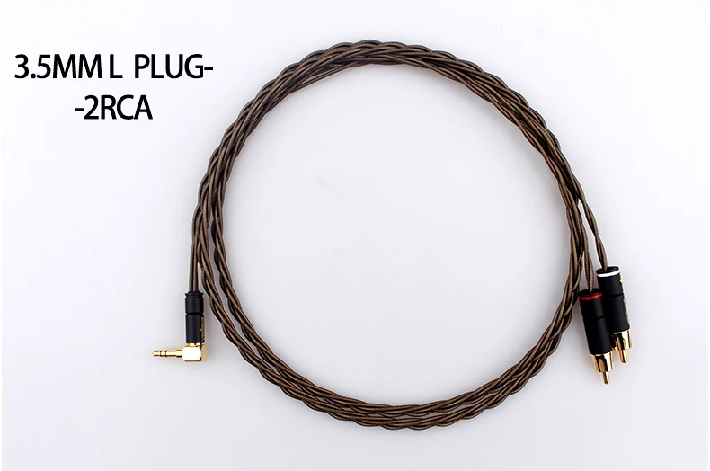 one point two audio cable 3.5mm turn double lotus male RCA plug power amplifier speaker audio cable