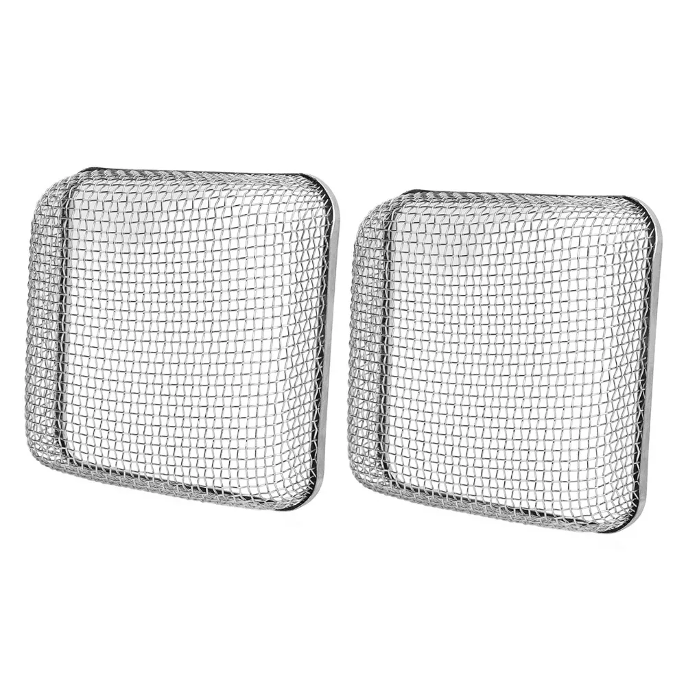 

2Pcs 4.5 X 4.5in RV Furnace Vent 304 Stainless Steel Vent Mesh Screen Heater Exhaust Vent Stove Vent Cover Camper Heater