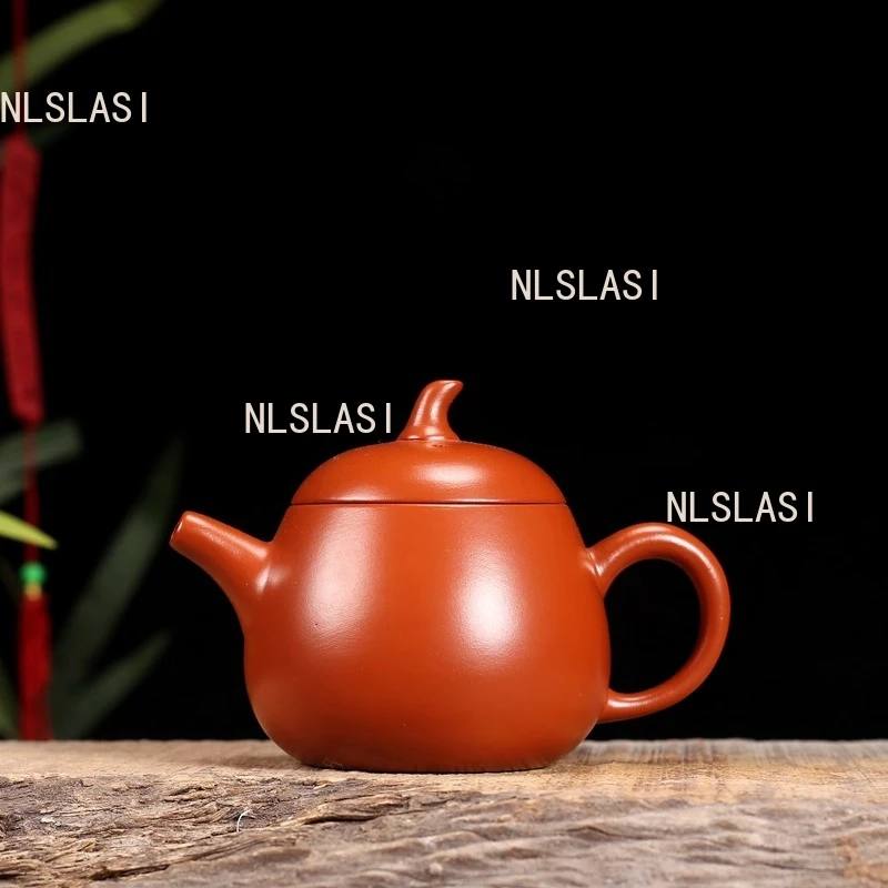 110ml Eggplant Dragon Egg Teapot Kung Fu Small Capacity Teapot Household Vermilion Clay Pot Chinese Chaozhou Purple Clay Teapot