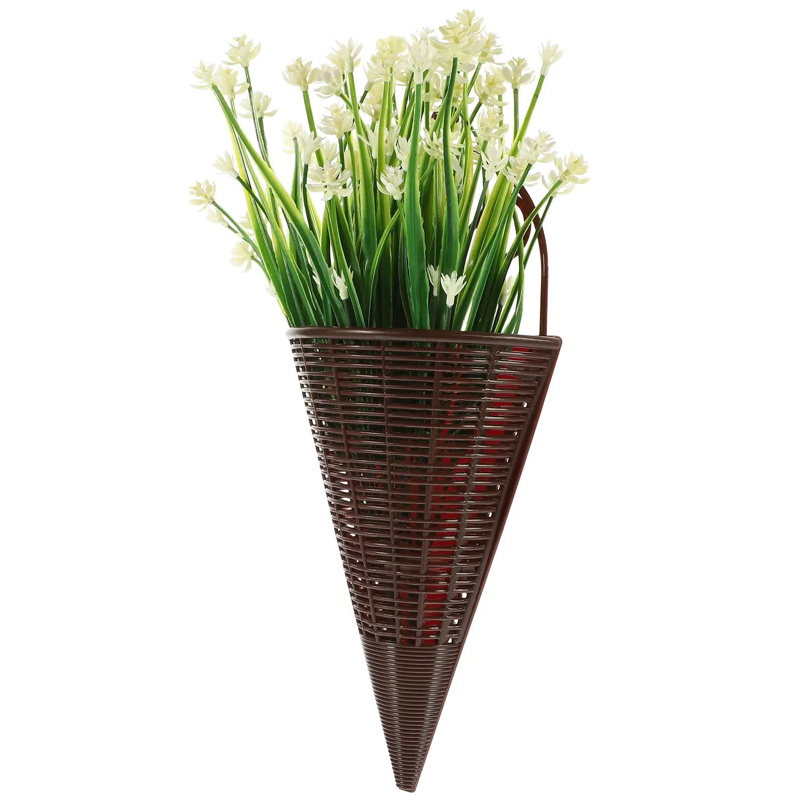 

Artificial Hanging Flower Basket Fake Home Decor Plants Plastic Material Lifelike Flowers Wall Hanging Living Room Bedroom