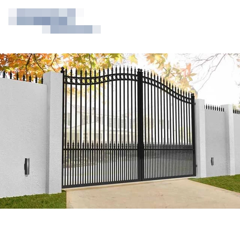 Najlepiej sprzedające się, niestandardowe, aluminiowe bramy ogrodzeniowe z huśtawką, projekt fasady ogrodowej, ogrodzenie dziedzińca zewnętrznego, ogrodzenie domu i kratka bramy.