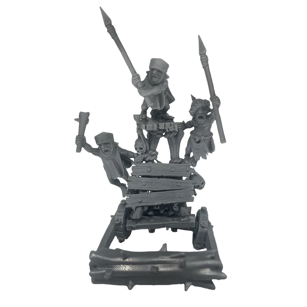 80mm GDwarven Chariot Combo Resin Miniature Figurines Unpainted Model Kit Kit A498