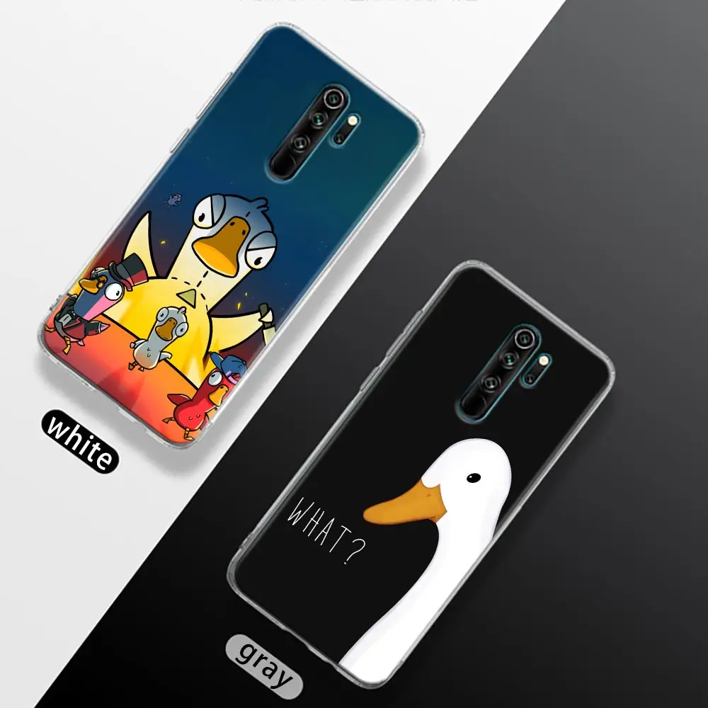 Cartoon Duck Duck Goose Soft Clear Phone Case for Xiaomi Redmi Note 12s 11 10 9 8 12 Pro Plus 11S 10S 9S Note12 4G 5G Back Cover