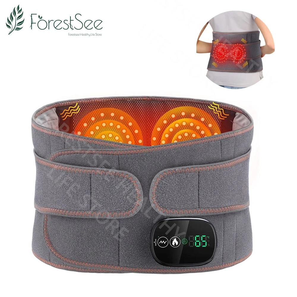 Multifunctional Heating Belt Massage Relieve Fatigue Relax Muscle Red Light Hot Compress Vibration Promote Blood Circulation