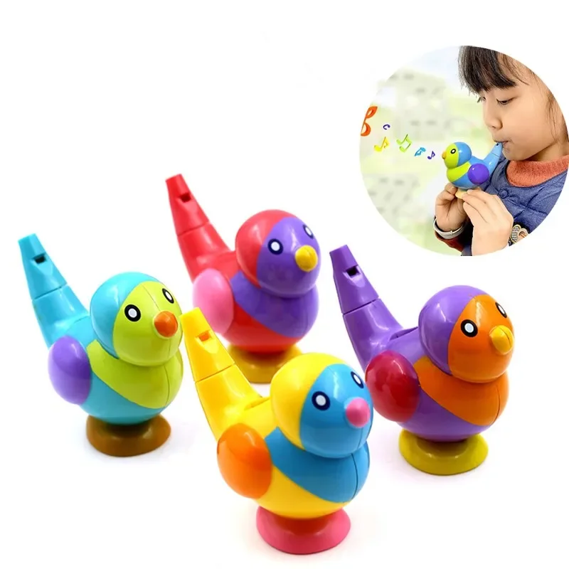 Water Bird Whistles Brinquedos para crianças, brinquedo musical de banho, aprendizagem precoce, instrumento musical educativo, brinquedos de água do bebê para crianças, presente divertido