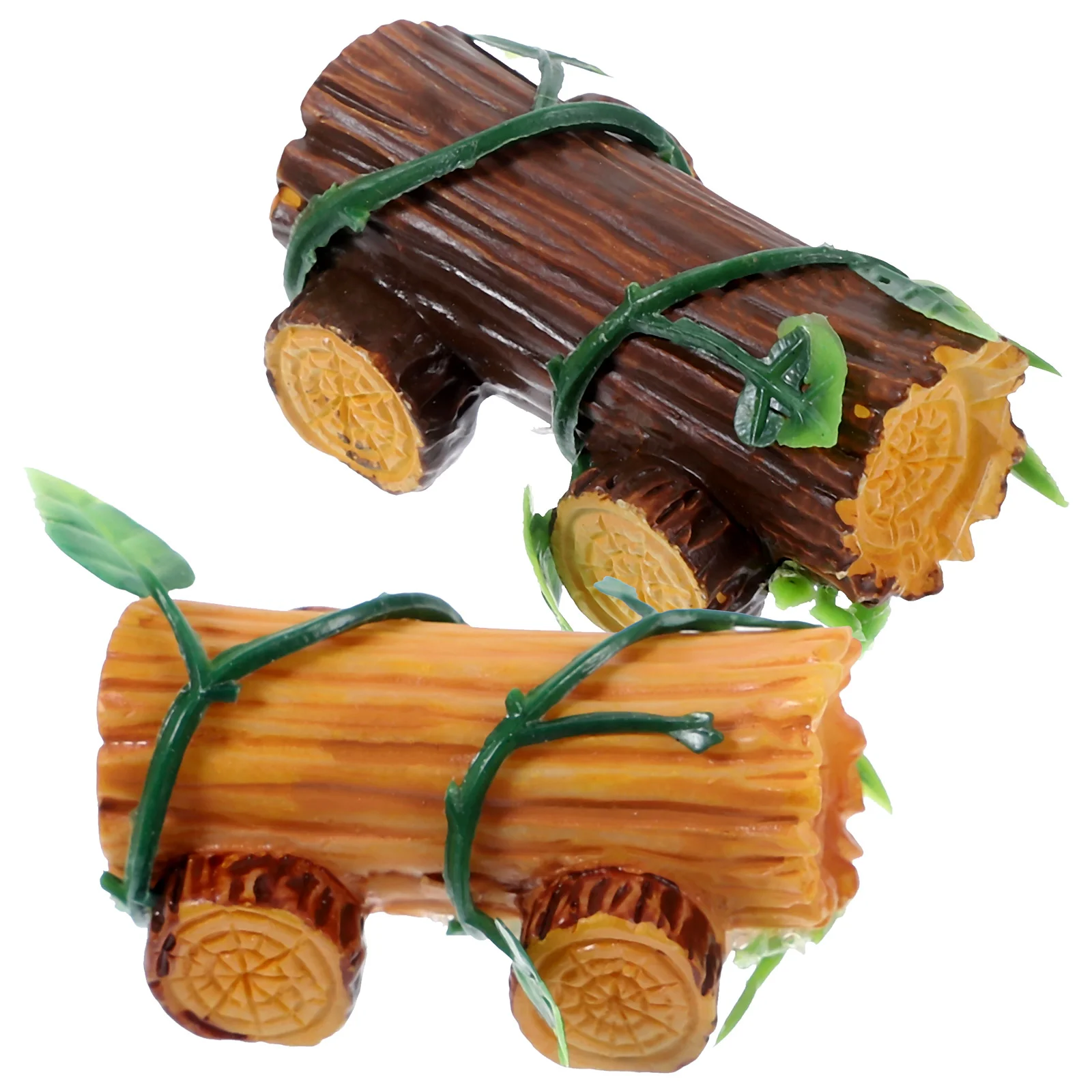 Wooden Car Micro Landscape Resin Stump Statue Figurine Terrarium Decorations Landscaping Miniature Garden Cars