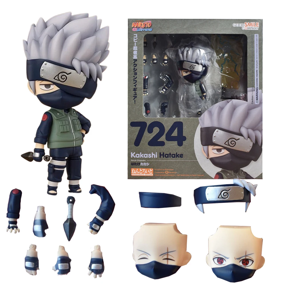 15CM Anime Naruto Shippuuden Hatake Kakashi Figure (#724) Fighting Pose Model Toy Gift Collection Aciton Figure PVC