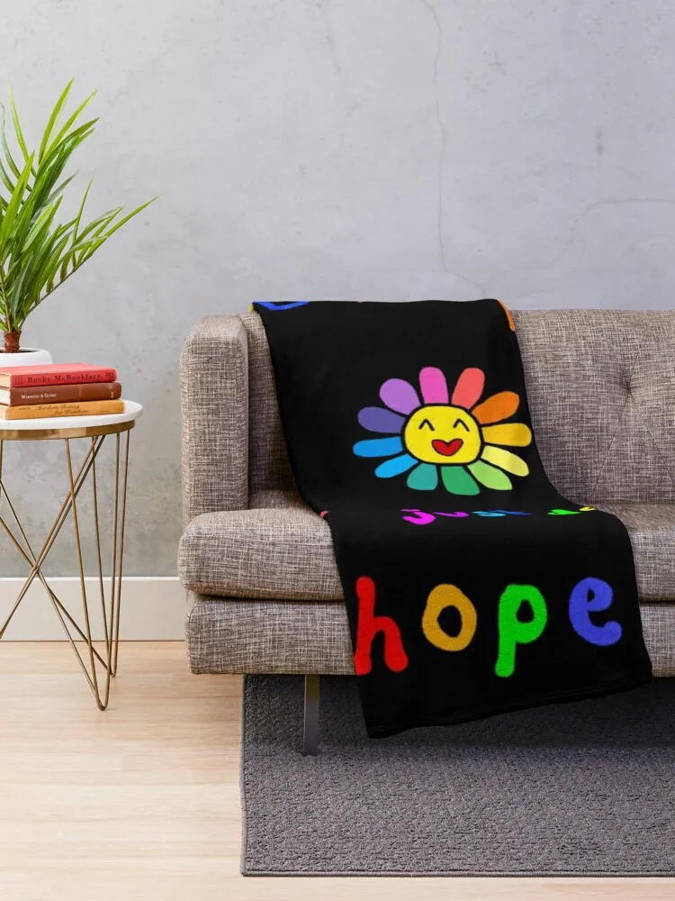 jhope rainbow Throw Blanket sofa bed Softest Blankets